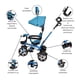 thumbnail image 2 of Triciclo Evolutivo The Baby Shop  con asiento giratorio y torreta con luz Azul -, 2 of 8