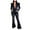 Black, variant on Bigersell Cute Distressed Jumpsuits Jumpsuit Women's Fashion Jeans Pockets Casual Slim Jumpsuit Flared Trousers Ladies' Straight Jumpsuits