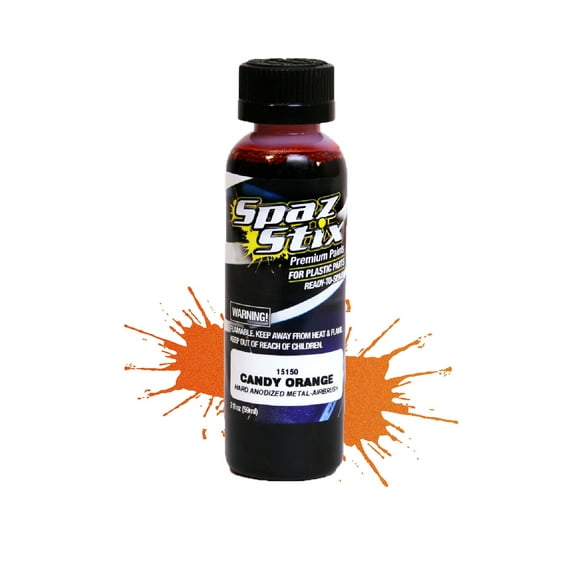 Spaz Stix 15150 Candy Orange Airbrush Ready Paint 2oz Bottle