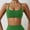 Green, variant on VISALY Sports Bras For Women Racerback Bra Women's Sports Bra Padded Crossed Back Bustier Without Underwire Spaghetti Straps For Yoga Fitness wireless bras Padded Bra Comfortable Bras Army Green L