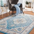 thumbnail image 4 of SAFAVIEH Tucson Natalie Traditional Machine Washable Area Rug, 5' x 8', Turquoise/Beige, 4 of 15