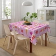 thumbnail image 2 of Skull Table Cloth Rectangle Table Waterproof Tablecloth Washable Party Table Cover 54x 72 Inch for Wedding Holiday Camping Picnic Fall Decorations for Home Purple, 2 of 8