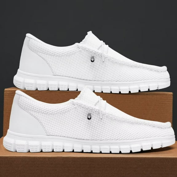 Htcenly Men's Casual Loafers Thick Soled Comfortable Sports Shoes