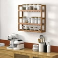 thumbnail image 5 of Bambloom Bamboo Bathroom Shelf 3-Tier Wall Mount Storage Rack ,Multifunctional Adjustable Layer Free Standing Over Toilet Utility Shelves Living Room Kitchen,Walnut, 5 of 5