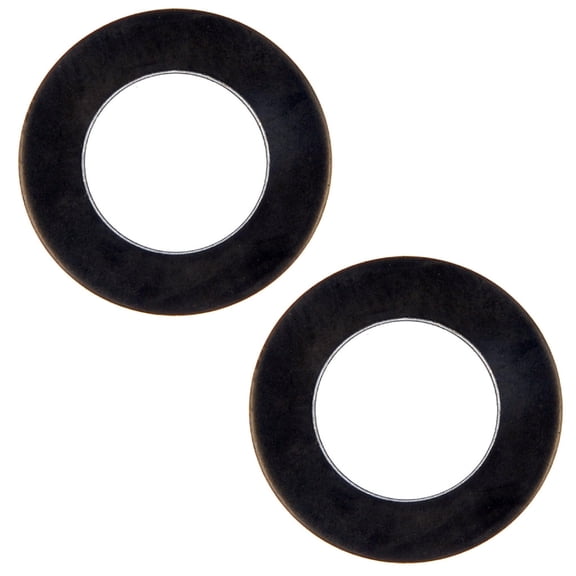 KarParts360 For Toyota Tacoma/Tundra 2019 20 21 22 23 2024 Engine Oil Drain Plug Gaskets | 2 Pieces | Rubber Coated Aluminum | Black | 0.48 In. Inside Diameter | For 90430-12031, 90430-A0006