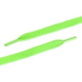 thumbnail image 4 of 2 Pares De Cordonas Cintilla Agujetas De Capa Doble Gruesas Planas Huecas Unisexo Verde Fluorescente 120cm / 47.24, 4 of 4
