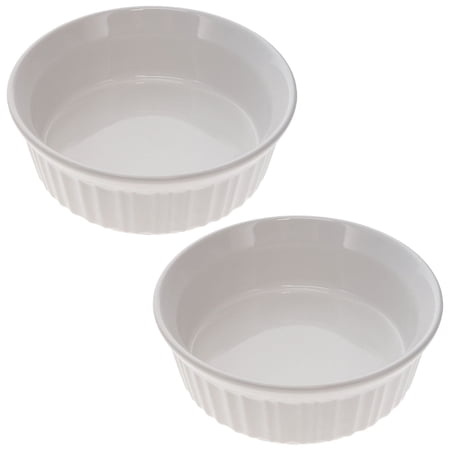 CorningWare FS24 24oz (708mL) Round French White Casserole Dish - 2-Pack