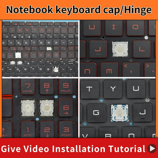 Replacement Key Cap&Hinge For MSI GP75 GL75 MS-17E4 LCD MS-17E3 MS-17E7-16J2 GE62 GS60 GS70 CX62 GT72 GE72 Keyboard Keys Keycaps 1 Keycap