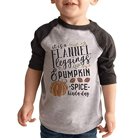 

7 ate 9 Apparel Kids Leggings and Pumpkin Spice Raglan Grey