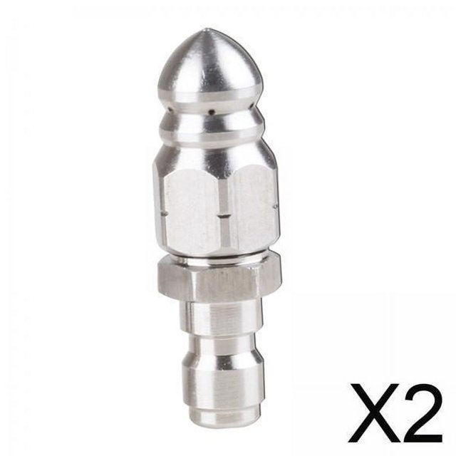 2 Boquillas De Alcantarillado Para Hidrolavadora Con Conector Rápido De 1/4" Para Tuberías De Desagüe De Fregaderos
