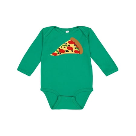 

Inktastic Pizza Slice Gift Baby Boy or Baby Girl Long Sleeve Bodysuit