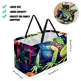 thumbnail image 2 of Frog Large Capacity Oxford Cloth Picnic Basket Reusable Laundry Bag Easter Basket Foldable Box, 2 of 7