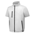 thumbnail image 3 of Men's Air Conditioning Suit Nylon Spandex Short Sleeve Cooling Fan Suit Stand Up Collar Zip Top Sun Protection Quick Dry Breathable Outdoor Summer Hiking Fishing Travel Work, 3 of 9