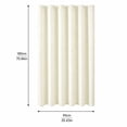 thumbnail image 3 of Shower Curtain or Bathroom 35.5x71 Inch, Textured Waffle Fabric Shower Curtains, Soft Hotel Farmhouse Style, Water Repellent, Machine Washable, Cream, 35.43" W x 70.86" L, 3 of 8