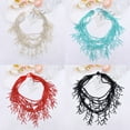 thumbnail image 2 of 3. Multi Layer Beaded Neckchain Adjustable Length Lightweight Resin Jewelry For Women Formal Or Casual Gifts, 2 of 9