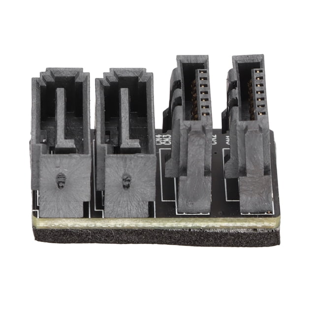 Motherboard 7Pin Interface, 7PIN Adapter 180 Degree Steering Black Improving Cable Routing For Office For Computer