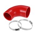 thumbnail image 1 of 1 acoplador universal de manguera de silicona con codo de 90 grados de diámetro interior de 2,48 pulgadas a diámetro interior de 2,99 pulgadas, manguera de tubería de admisión de intercooler turbo para coche, silicona roja Unique Bargains Manguera de silicona para intercooler, 1 of 8