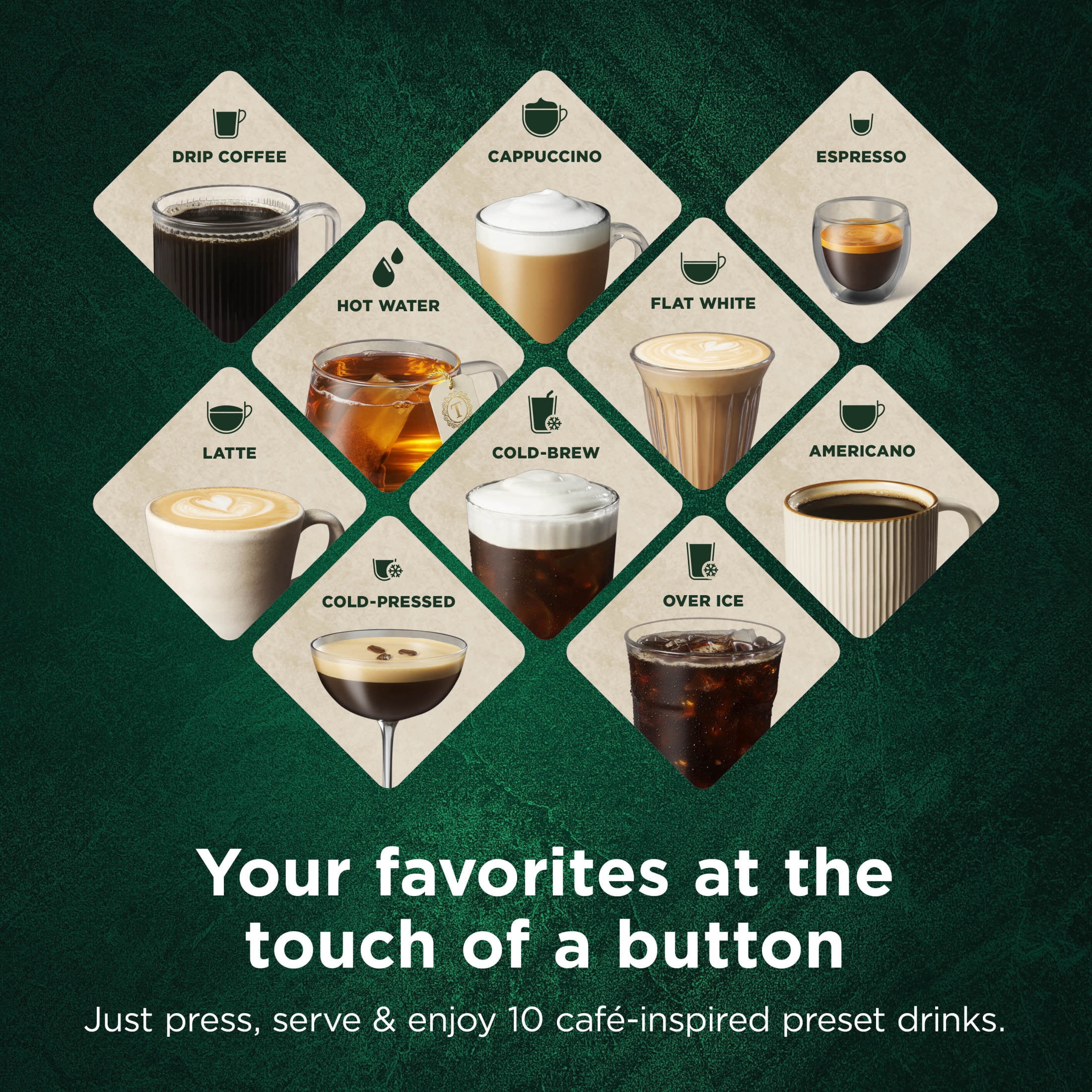 Ninja AutoBarista Fully Automatic Espresso Machine, 10 One Touch Hot & Iced Drink Options, Built-in Coffee Grinder, Milk Frother, Easy Self-Clean, Latte, Cappuccino, Cold Brew, AE1001