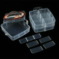 thumbnail image 4 of BTOER 1PC Screw Box Organizer Screws Box For Garage 18 Grids Plastic Adjustable Storage Case Box 3 Layer Beads Jewelry Container, White, 4 of 9