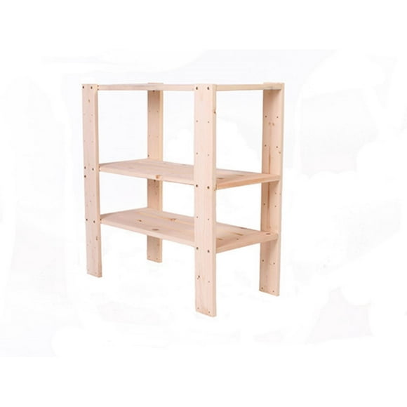 Rangement Adwood Pine en bois de pin à 3 tablettes