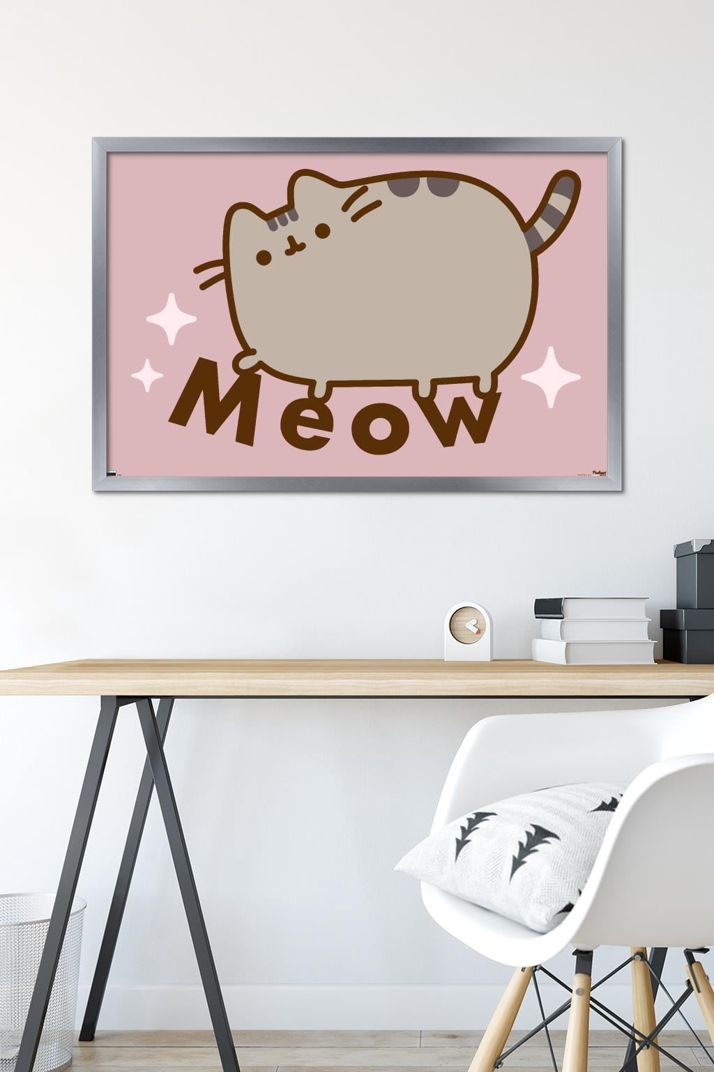 Pusheen - Meow Wall Poster, 22.375" x 34" Framed