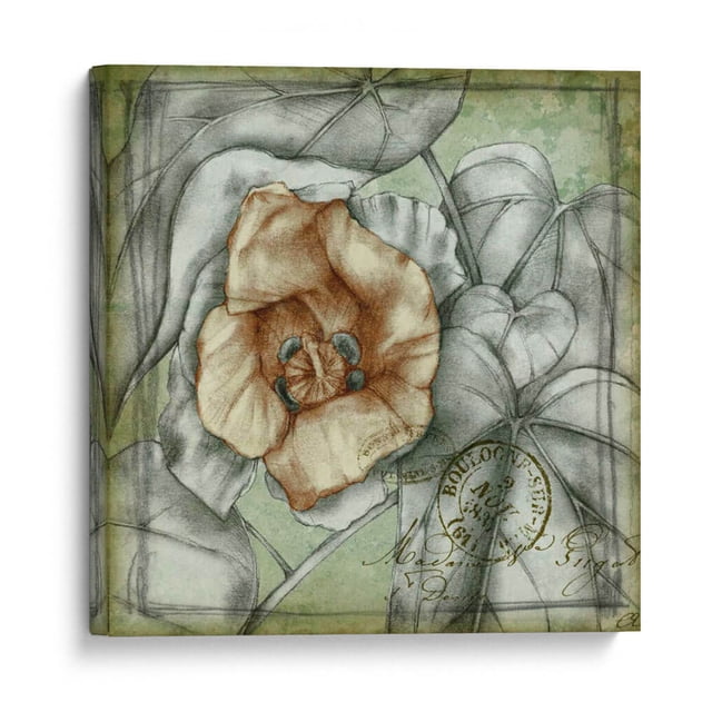 Cuadro decorativo - Postelaramiento Tropicals Iv, Jennifer Goldberger 80x80 Canvas Lab abstracción, arte abstracto, abstracto