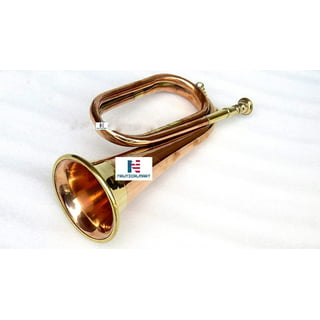  Solid Copper and Brass Bugle Navy Military Nautical