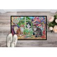 thumbnail image 2 of Carolines Treasures CDCO0325JMAT Chats Juste à la Recherche dans le Bol à Poisson Tapis Intérieur Ou Extérieur- 24 x 36, 2 of 4