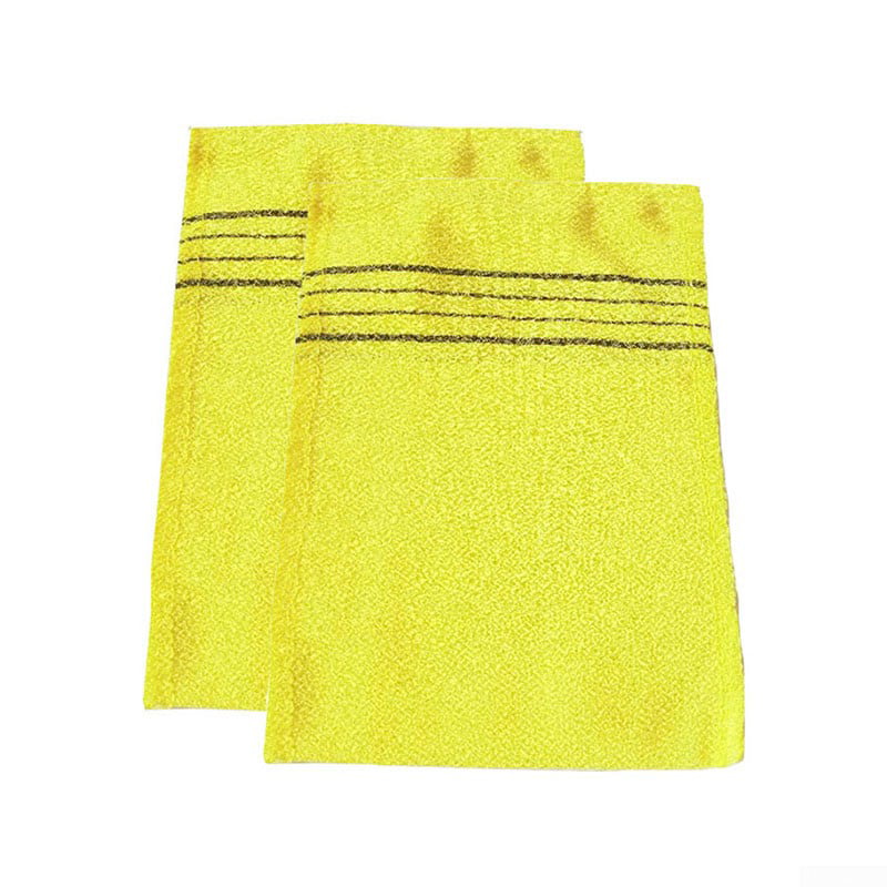 2 ct Exfoliating Bath Body Scrub Glove Dead Skin Washcloth Korean Italy Towels 