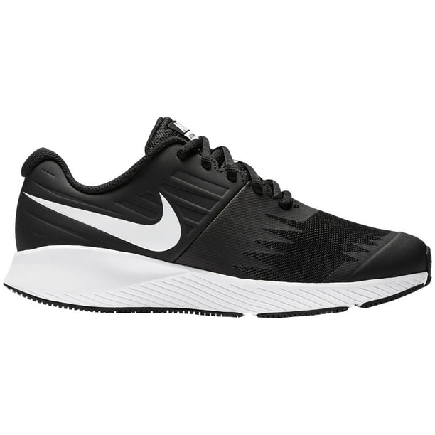 Nike Kids' Grade School Star Runner Running Shoes (Black/White 