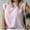 Pink, variant on ECZHAW Womens Summer Solid Color Sleeveless Crewneck T Shirts Ladies Casual Daily Blouse Shirt Tops Comfy Tank Tops