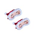 thumbnail image 2 of 2 Pcs Christmas Eye Mask, 4.33*7.67 Inch for Sleeping Funny Cartoon Animal Sleep Mask Cute Reindeer Rudolph Xmas Eye Mask Soft Plush Blindfold Eye Cover Eyeshade for Kids Girls Men Women Travel, 2 of 9