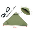 thumbnail image 3 of Canvas Camping Triangle Stool Cloth Travel Hiking Gardening Backpacking Canvas Wear Resistant Dark Green, 3 of 9