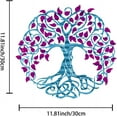 thumbnail image 2 of Sdcart Metal Tree of Life Decor, Metal Wall Decor, Tree Art Wall Decor, Metal Wall Art, Tree of Life Decor, Living Room Bedroom Indoor Outdoor Metal Wall Art Hangings (04), 2 of 7