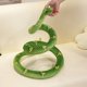 thumbnail image 5 of Juguete de peluche de anaconda pitón gigante de simulación, serpiente larga, color amarillo, naranja y verde, juguete de peluche de pitón, decoración navideña para casa, accesorios de truco, 5 of 5