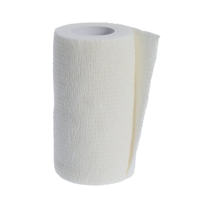 FRCOLOR Bande non Tissée Auto-Adhésive Rouleaux de Bandage Bande non Tissée Ventilée Flexible pour Soccer Basketball Sports Cheville Taille Genou Doigt Coude Support de Cheville (Blanc), 3.94"X1.97"X1.97 Pouces