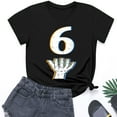 thumbnail image 5 of Piuwrlz 13 Years Teen Short T Shirt Sleeve Girls Black T-Shirt Crew Neck Cotton Shirt Top Black Size 13 Years, 5 of 8