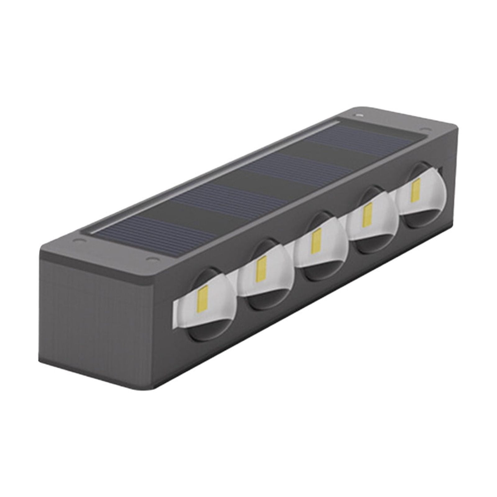 WNFJR 4 Pack Solar Lights Outdoor Waterproof Warm Dusk to Dawn Lighting Wall Sconce Up Down for Outside, Fence, Porch, Deck