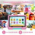 thumbnail image 3 of Tablet PEICHENG para Niños con Funda Protectora EVA, PC Infantil Android 15.0 de 10.1 Pulgadas RAM 20GB (4+16 Expandible) + ROM 128GB IPS 800 x 1280 Bluetooth 5.0 (Rosa), 3 of 7