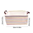 thumbnail image 3 of Easter Bunny Storage Basket, 14.96x10.24x7.87in Fabric Foldable Bin, Multi-Functional Organizer with Handles, Holiday Gift, 3 of 6