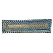 Colonial Mills Set of 13 Blue and Yellow Handmade Braided Stair Tread Rug 28"
