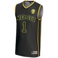 thumbnail image 2 of Unisex GameDay Greats #1 Black NDSU Bison Lightweight Basketball Jersey, 2 of 4