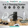 thumbnail image 2 of Chargeworx Multiport Fast Charging Tower with 4 USB-A and 2 USB-C Ports, 40W, 2 of 7