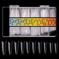 thumbnail image 2 of 500PCS False Nail Tips Reusable Plastic DIY Nail Extension Mold Gel Nail Mold, 2 of 10
