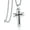 Silver, variant on Stainless Steel Cross Necklaces for Men for Crucifix Cross Pendant Necklace for Christian Faith Jewelry