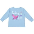 thumbnail image 3 of Inktastic Twinkle Toes pretty butterfly Girls Long Sleeve Toddler T-Shirt, 3 of 5