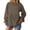 Khaki, variant on Women Round Neck Solid Color Loose Fitting Long Sleeve Hoodless Casual Basic Sweatshirts Fall Clothes Winter Clothing