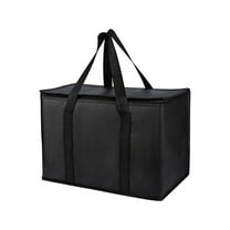 Food Storage - Storage Rack - Non-Woven Fabric Insulated Bag, Portable Picnic Lunch Bag, 65L-70L Lunch Bag(1*Storage Bag - Black)