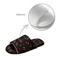 thumbnail image 4 of FUIALDOLG House Slippers for Women Comfortable Arch Support Indoor Slippers Open Toe Soft Bedroom Shoes Cherry Print, Size 6-7, 4 of 7