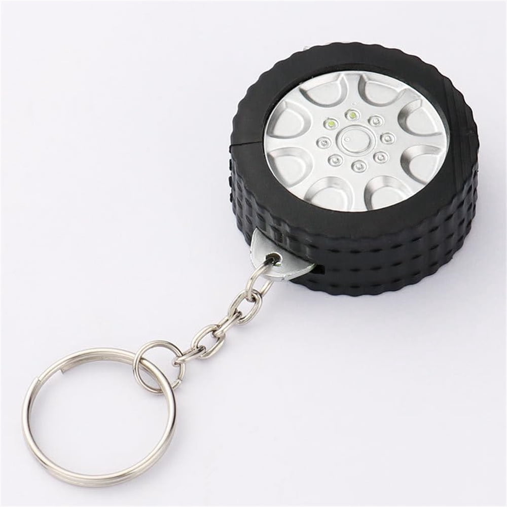 30 Pack Sublimation Blank Keyring Measuring Tape Sewing Measure 1M/39.3 Inch Long with Keychains